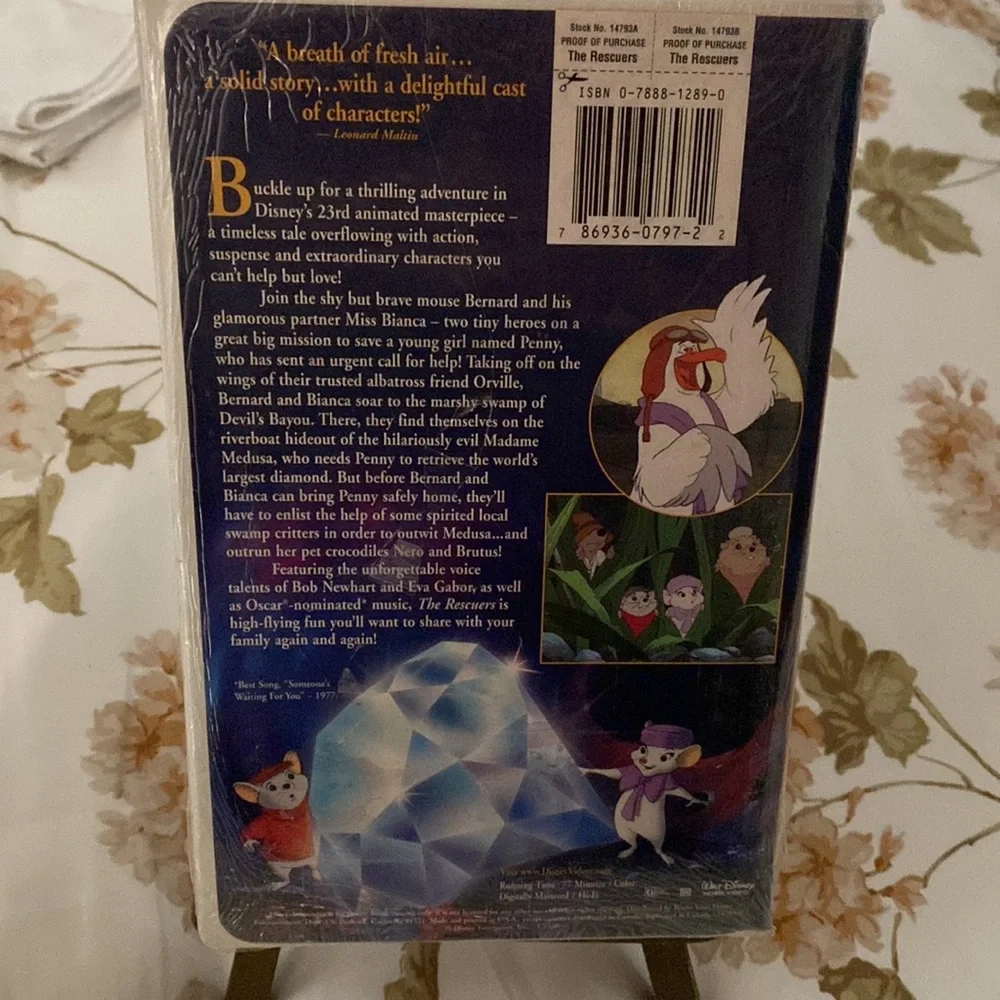 Collectors Edition.Disney’s Masterpiece The Rescuers.